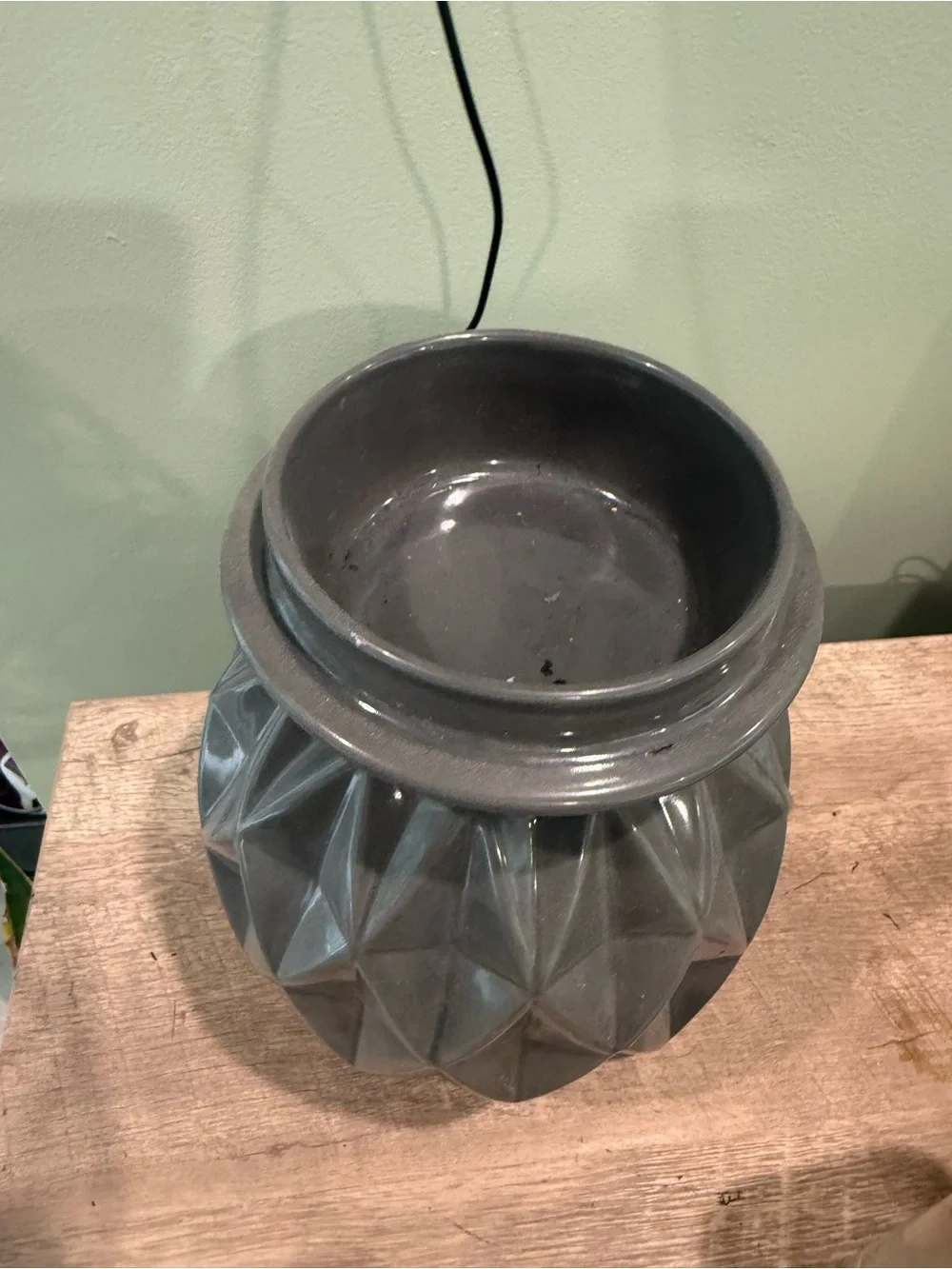Yankee Candle Silver Gray Decorative Candle Holder Lamp